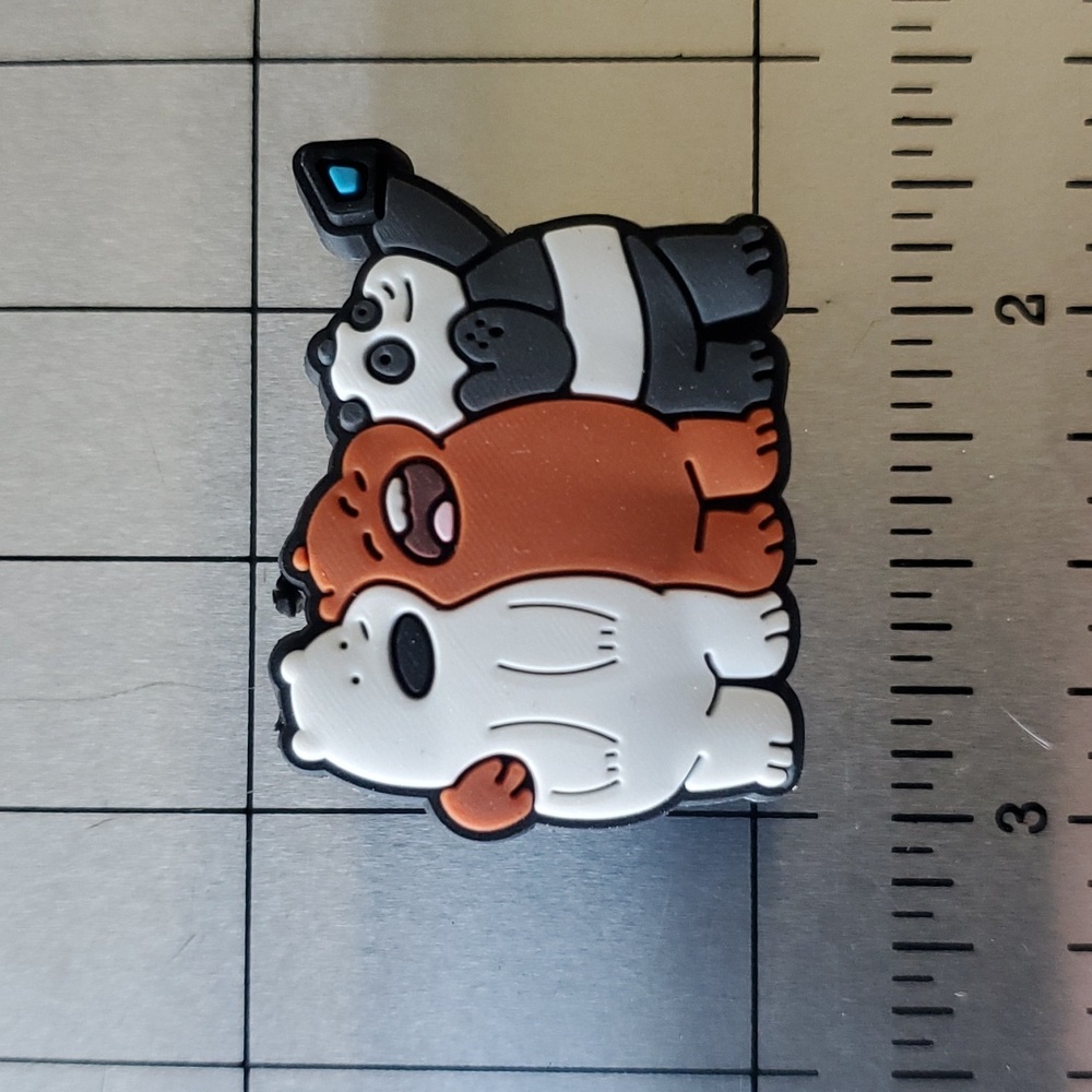 NEW! We Bare Bears Croc Shoe Charm